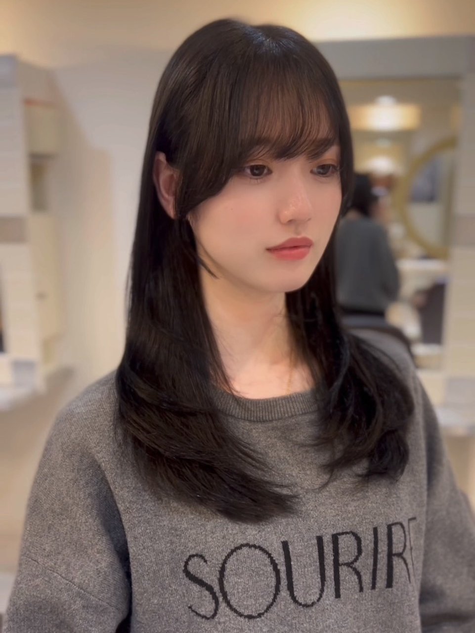 黒髪のロング